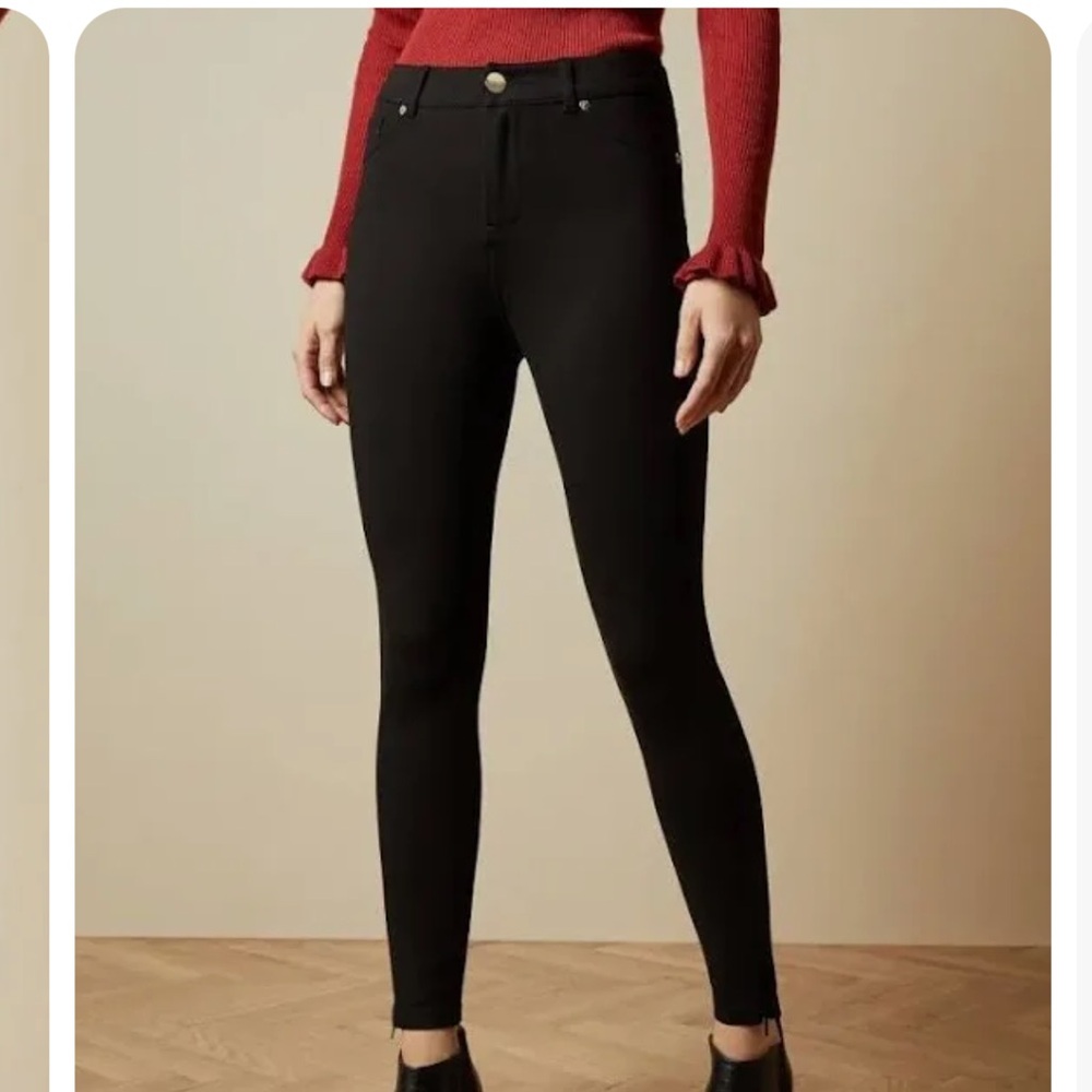 TED BAKER LONDON Skinny Zip Pant LNWOT sz 0 / XS